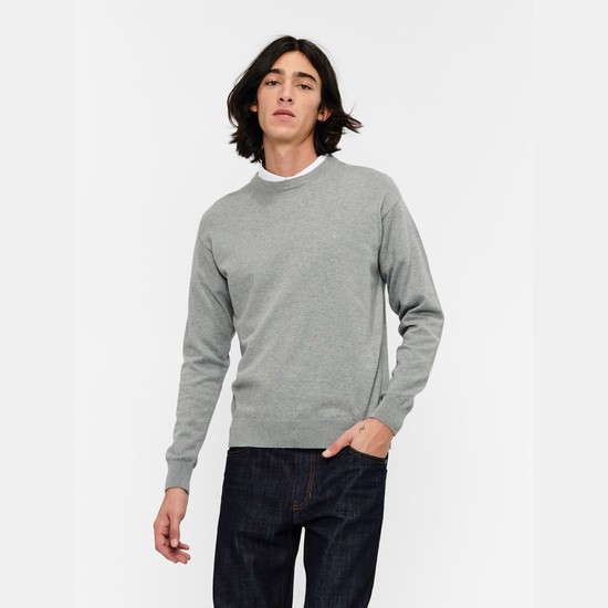 Aigle Organic Coton Crew-neck Sweatshirts Men Grey ZA-46085